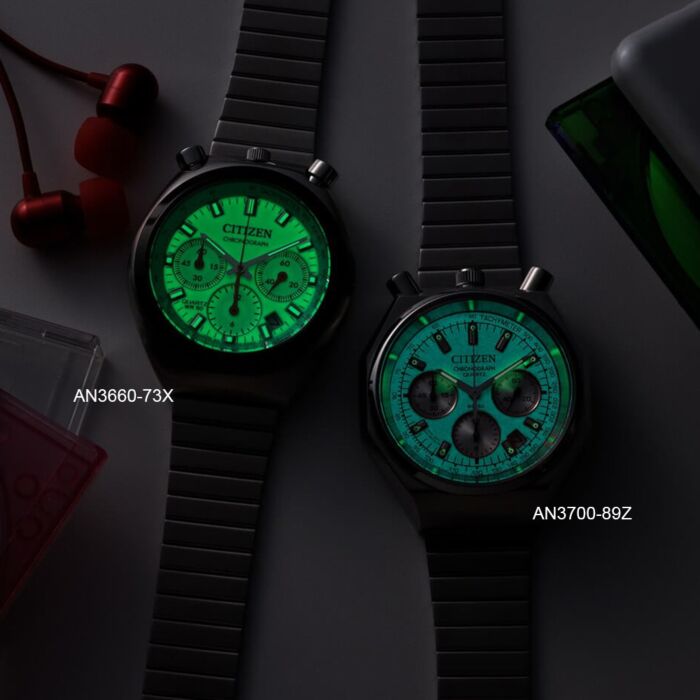 CITIZEN Record Label Tsuno Chrono PLAYGROUND Edition Watch AN3660-73X