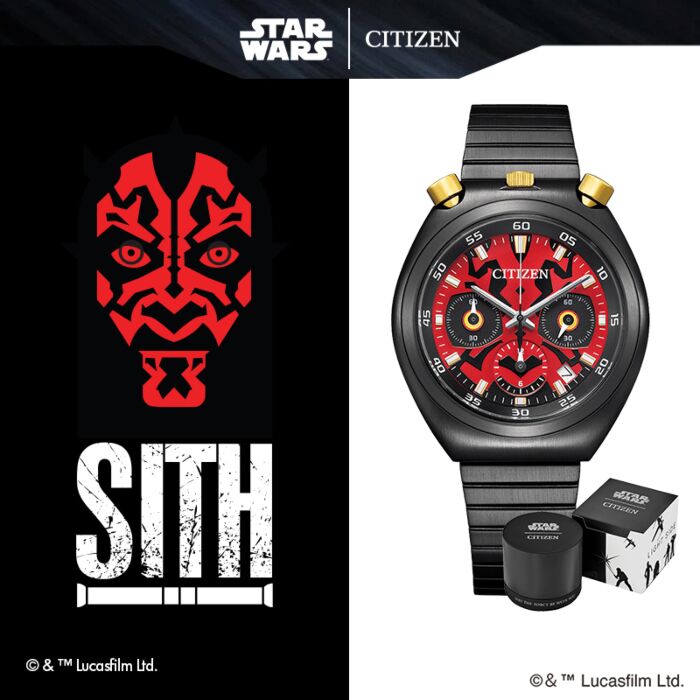 BUY CITIZEN Tsuno Chrono Star Wars Darth Maul Unsex Ltd Watch