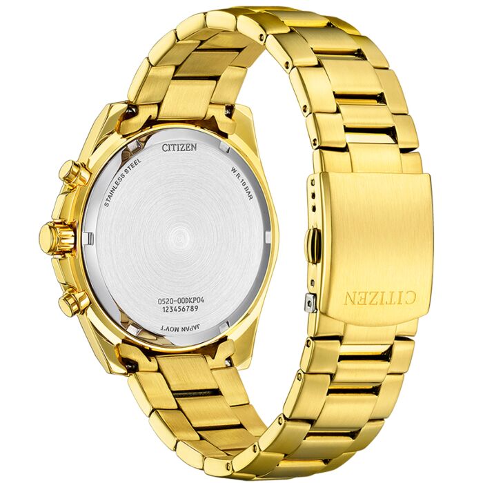 Citizen Quartz Sports Chronograph Gold Men's Watch AN8232-53A