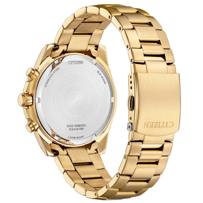 Citizen Quartz Sports Chronograph Rose Gold Men's Watch AN8233-51E