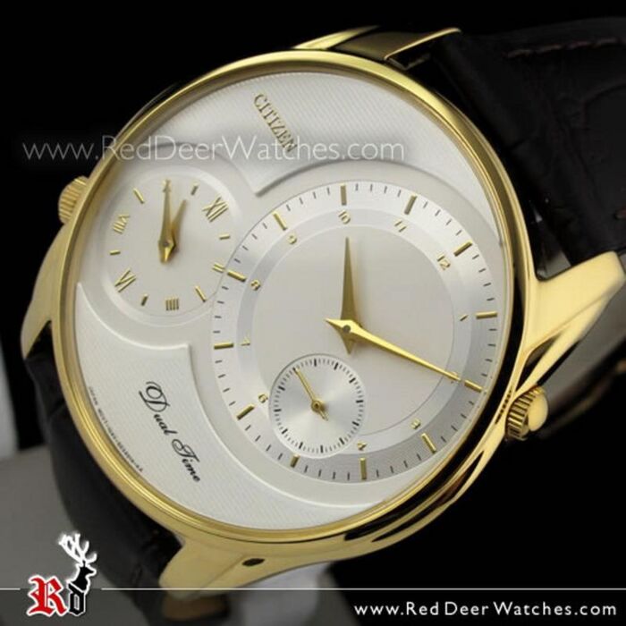 BUY Citizen OXY Dual Time Quartz Gold Tone Mens Watch AO3006-02A