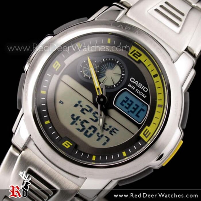 BUY Casio Alarm lap Memory Thermometer watch AQF 102WD 9B AQF 102WD AQF102WD Buy Watches Online CASIO Red Deer Watches