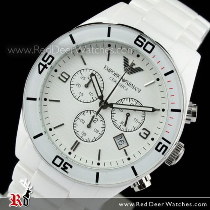 BUY Emporio Armani Chronograph White Ceramic Watch AR1424 - Buy Watches  Online | EMPORIO_ARMANI Red Deer Watches