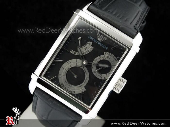 BUY Emporio Armani Automatic Meccanico Black Power Reserve Mens