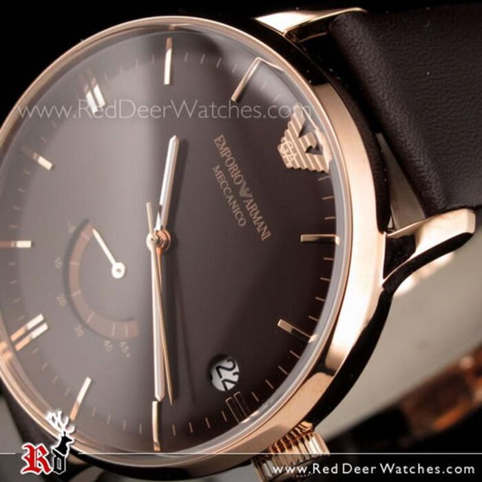 EMPORIO ARMANI AR−1789 【超極上美麗時計】 BUY Emporio Armani Automatic Meccanico Black Power Reserve Rose