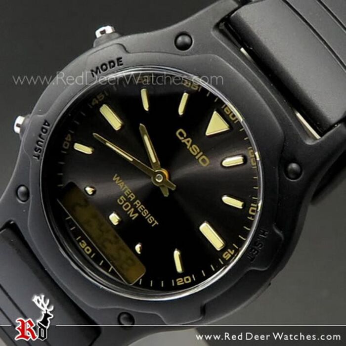 BUY Casio Dual Time Digital Analog 50M Watch AW-49H-1AV, AW49H