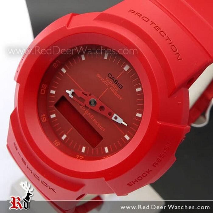 CASIO G-SHOCK AW-500BB-4EJF Red Resin Quartz Digital Analog