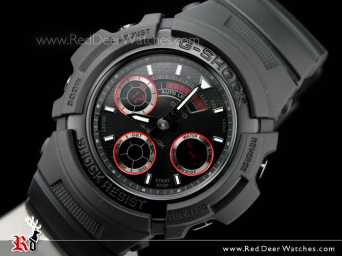 BUY Casio G-Shock Mat Black Red Eye AW-591ML-1A, AW591ML - Buy