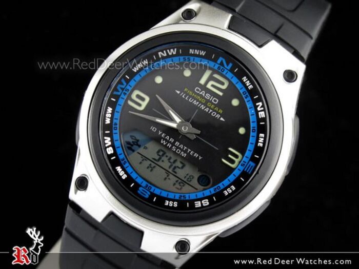 BUY Casio Fishing Gear Watch LED 10 years battery AW-82-1AV, AW82