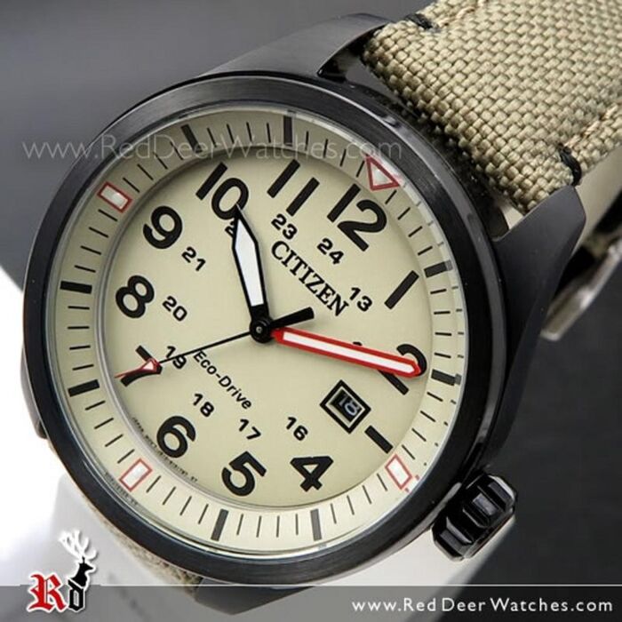 Citizen Eco-Drive Solar Military Nylon Strap Watch AW5005-12X