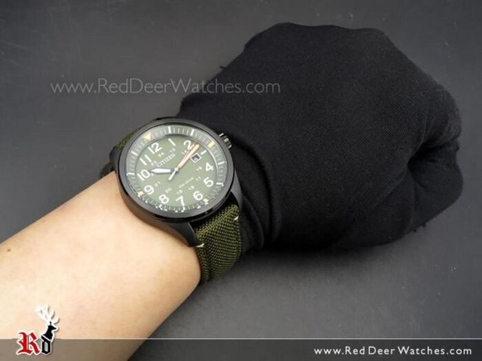 Citizen Eco-Drive Solar Military Nylon Strap Watch AW5005-21Y