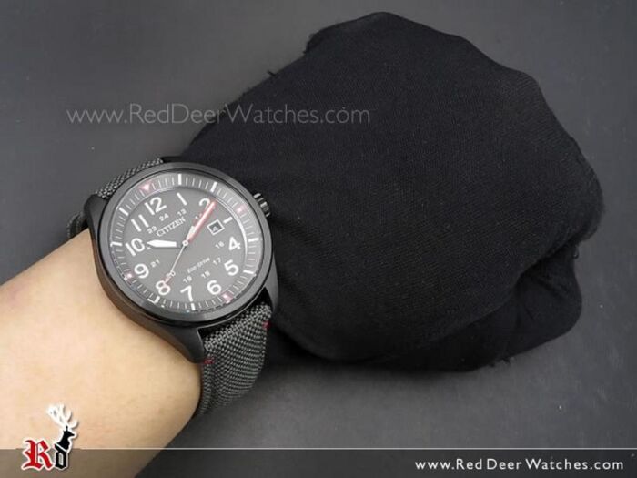 Citizen Eco-Drive Solar Military Nylon Strap Watch AW5005-39H