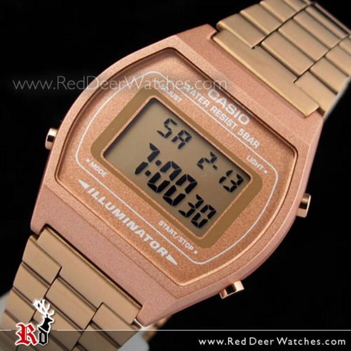 Rugido pasatiempo sección BUY Casio Retro Design LED Backlight Rose Gold Digital Watch B640WC-5A -  Buy Watches Online | CASIO Red Deer Watches