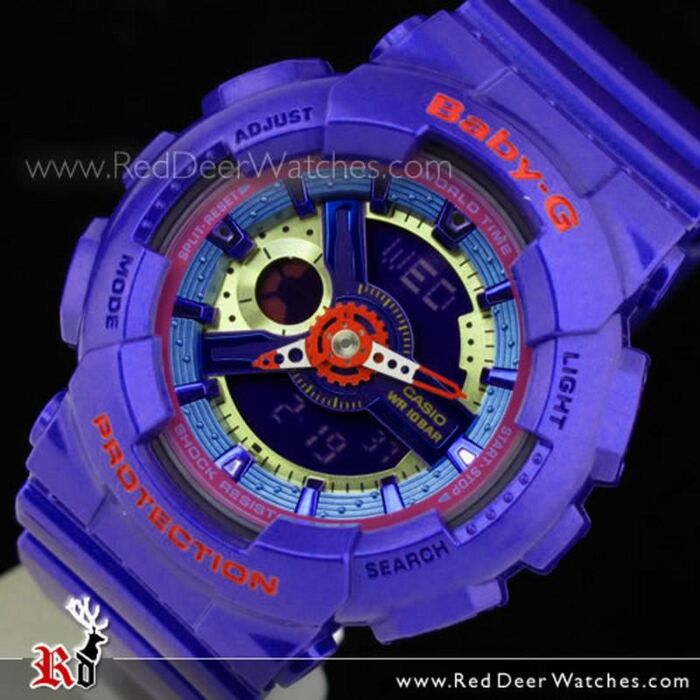BUY Casio Baby-G Analog Digital 100M Ladies Purple Blue Sport Watch BA-112-2A,  BA111 - Buy Watches Online | CASIO Red Deer Watches