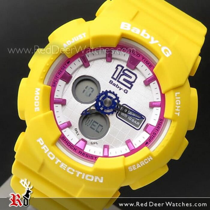 Casio Baby-G Analog Digital 100M World Time Alarm Sport Watch BA-120-9B,  BA120