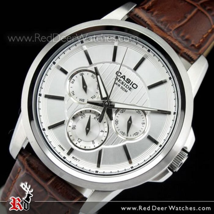 BUY Casio Beside Mens Classic Analog Silver Dial Watch BEM-307L-7AV BEM307L - Buy Watches Online CASIO Red Deer