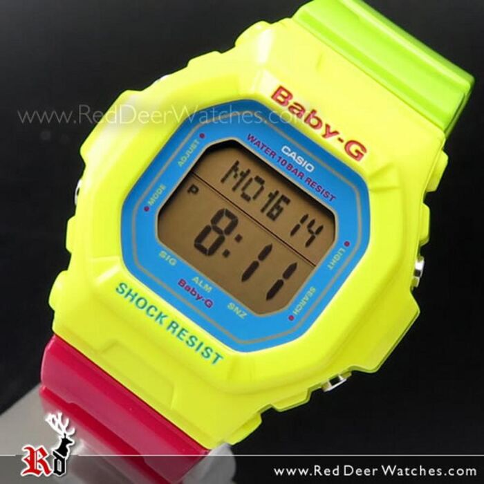 Casio Baby-G 100M World time Alarms Vivid Multi-Colored Watch BG-5607-9,  BG5607