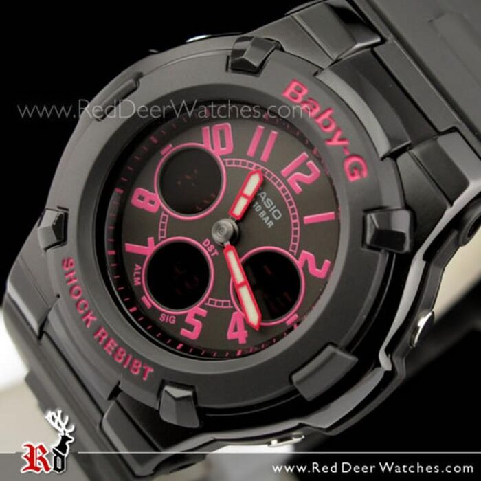 Casio Baby-G BGA-117-1B1 Black Pink Ana-Digi Women\'s Watch Amazon.com: Casio G-Shock Women main image 4