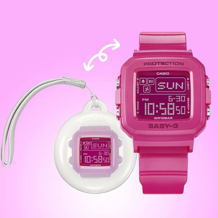 Casio BABY-G +PLUS Digital Watch With Case Holder Set BGD