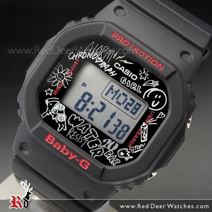 Casio Baby-G Graffiti Splashed 200M Watch Bgd-560Sk-1, Bgd560Sk |  Reddeerwatches.Com