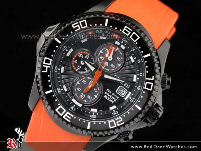 BUY Citizen Promaster 200M Depth Meter Orange Rubber Watch