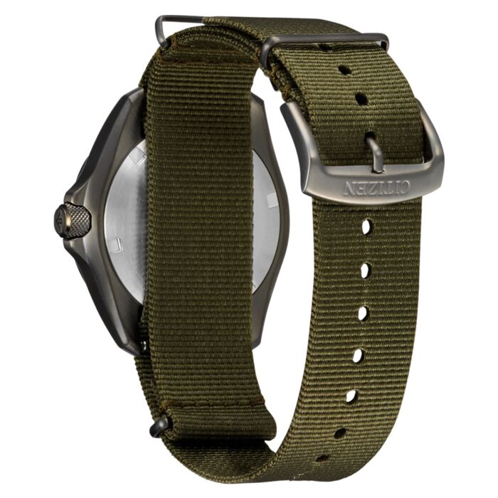 オーデリック Men's Citizen Promaster in Dark Grey Stainless Steel (Model BY3005