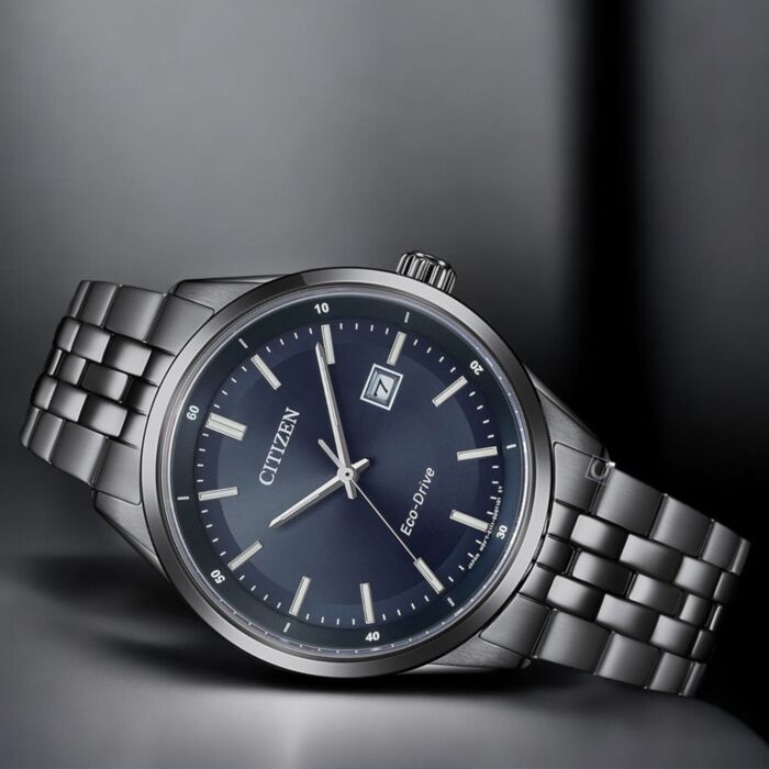Citizen Eco-Drive Blue Dial 100M Mens Watch BM7567-50L