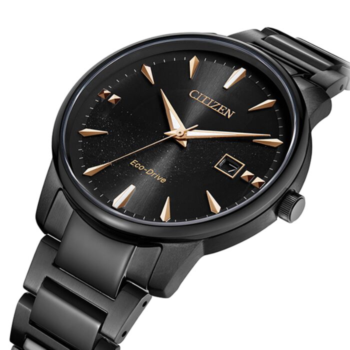 CITIZEN Eco-Drive ブラック 時計 s-l400.jpg