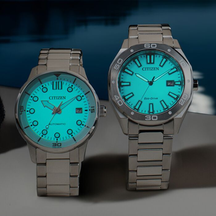 Citizen Eco-Drive Blue Glow Night Men Watch BM7631-87M