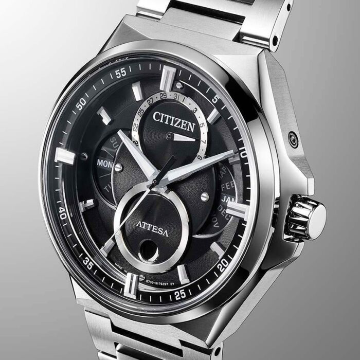 シチズン ソーラー 時計 BU0060-68E CWB0901-03 ATTESA Black Dial Super Titanium Bracelet BU0060-68E | CITIZEN