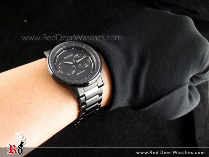 別注】hobo × CITIZEN ECO DRIVE WATCH black BUY Citizen Eco-Drive IP Black Stainless Steel Mens Watch BU4005