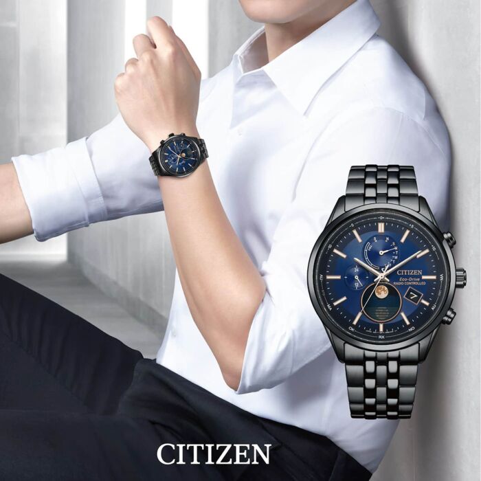 Citizen Eco-Drive Radio Controlled Solar Moon Phase Men's Watch