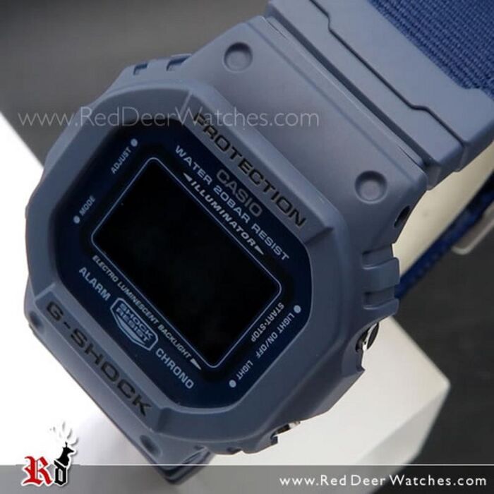 Casio G Shock Camouflage Reversible Textile Nylon Band Watch DW 5600LU 2 DW5600LU