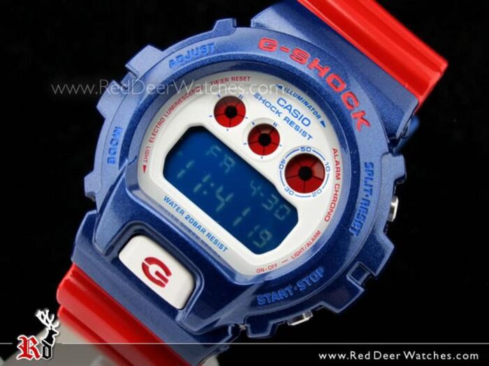 BUY Casio G-Shock Red & Blue 200M Sport Watch DW-6900AC-2