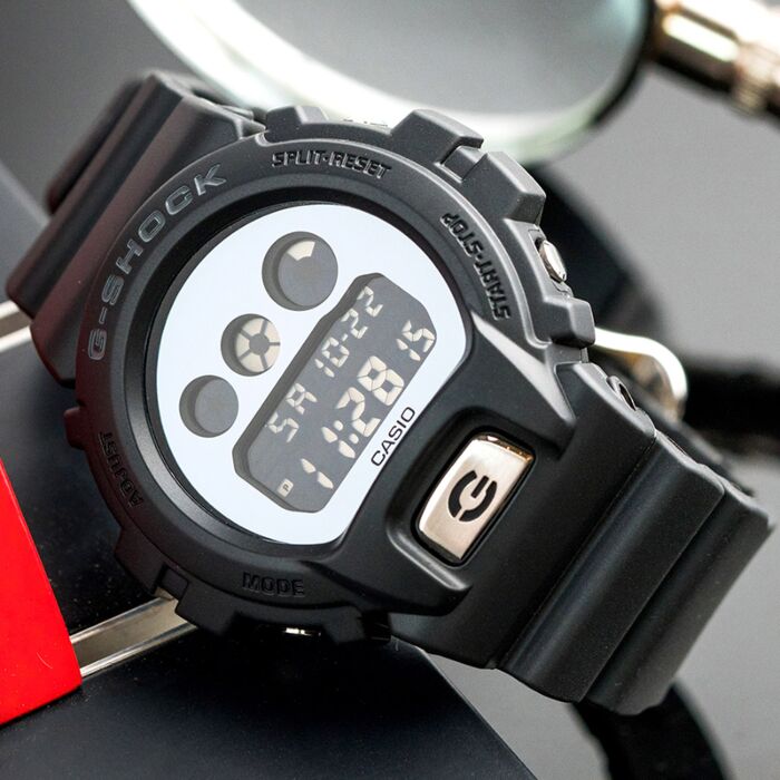 G-SHOCK　DW6900　CASIO　ホワイト　シルバーミラー液晶　美品 Casio G-Shock 6900 Series White Shiro-Shiba Special DW
