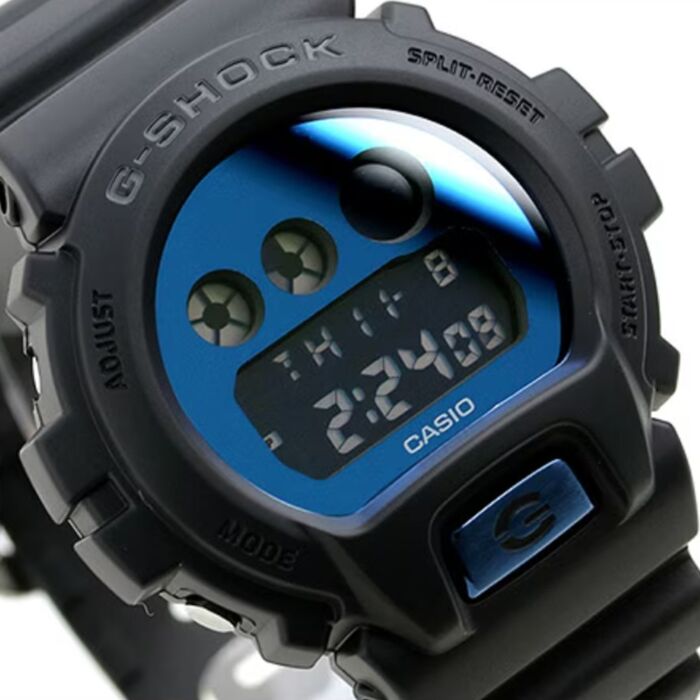 Casio G-Shock Blue Metallic Mirror Face Digital Watch DW-6900MMA-2,  DW6900MMA