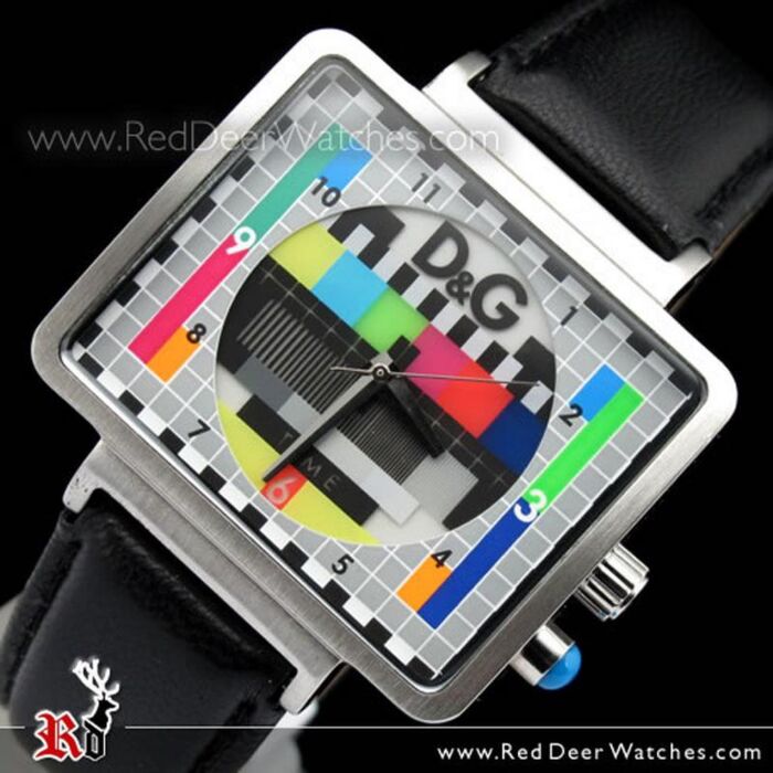 D G Unisex Medicine White Leather Strap Watch DW0514