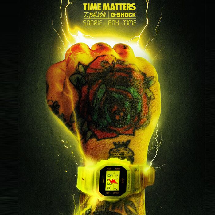 Casio G-Shock x J Balvin Time Matters Yellow and Black set DWE