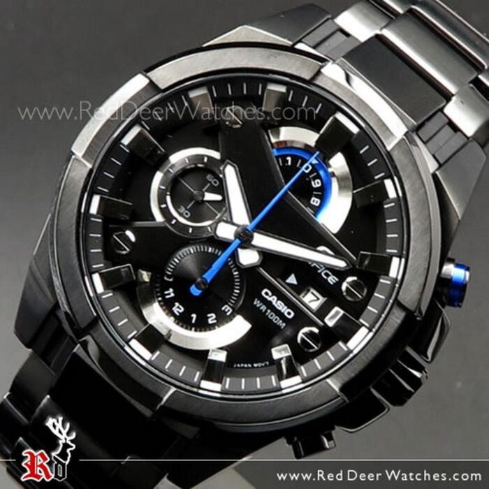 BUY Casio Edifice Chronograph 100M All Black Sport Watch EFR-540BK-1A ...