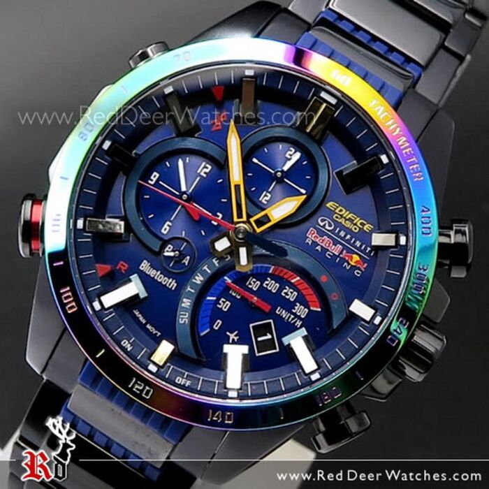 BUY Casio Edifice Bluetooth Infiniti Red Bull Racing Edition Watch EQB-500RBB-2A, EQB500RBB - Watches Online | CASIO Red Deer Watches