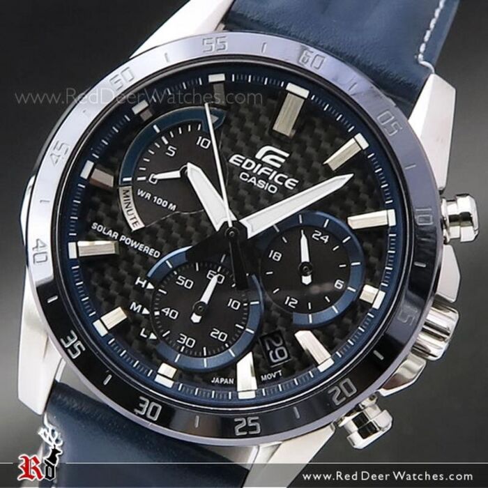 BUY Casio Edifice Solar Chronograph Leather Watch EQS-930BL-2AV- Buy Watches  Online | CASIO Red Deer Watches