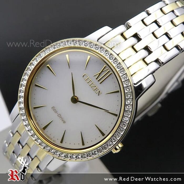 Citizen Eco-Drive Two Tone Sapphire Ladies Watch EX1484-81A