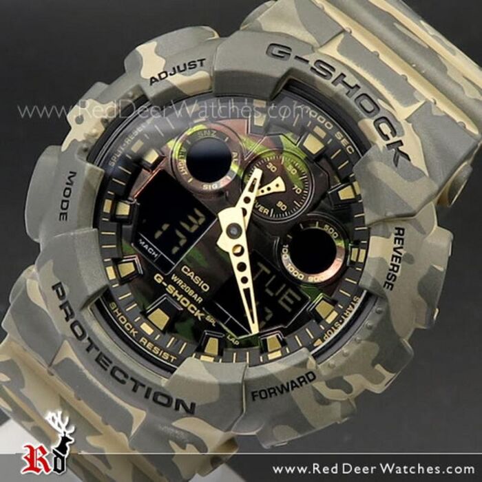 Grijpen Lil viel BUY Casio G-Shock Camouflage World time Military Watch GA-100CM-5A, GA100CM  - Buy Watches Online | CASIO Red Deer Watches