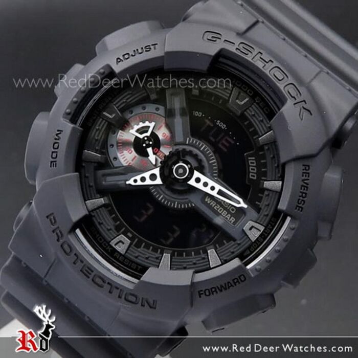 BUY G-Shock All Black Analog Digital Military Limited Watch GA-110MB-1A, GA110MB - Buy Watches Online CASIO Red Deer Watches