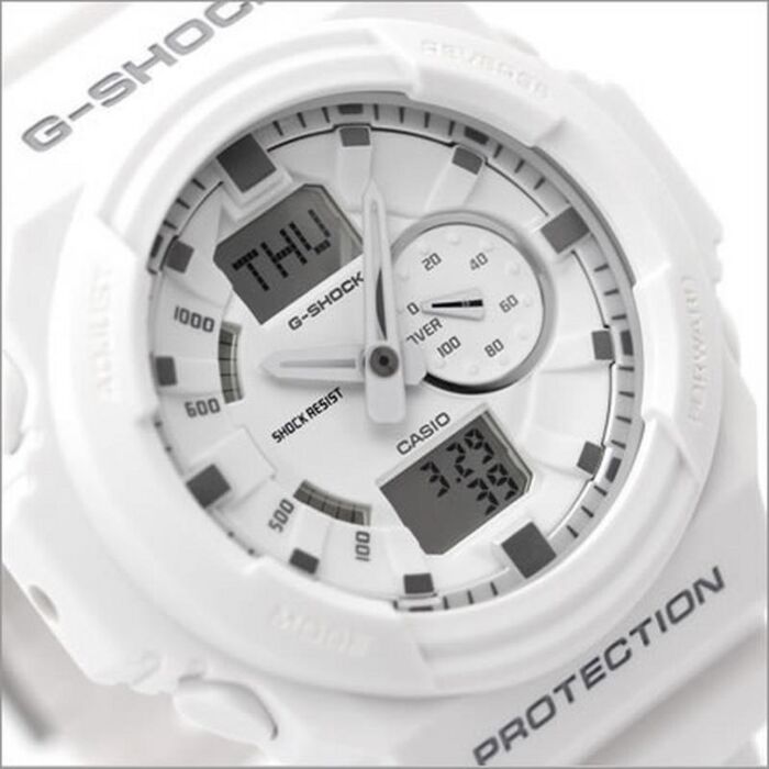 Casio G-Shock X-Large Matte White Analog-Digital Watch GA-150-7A, GA150