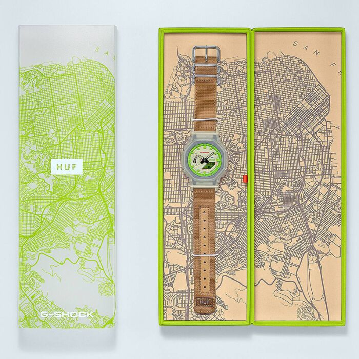 G-SHOCK 　 HUF 腕時計 GA-2100HUF-5A GA2100HUF-5A | Transparent Analog-Digital Men's Watch - G