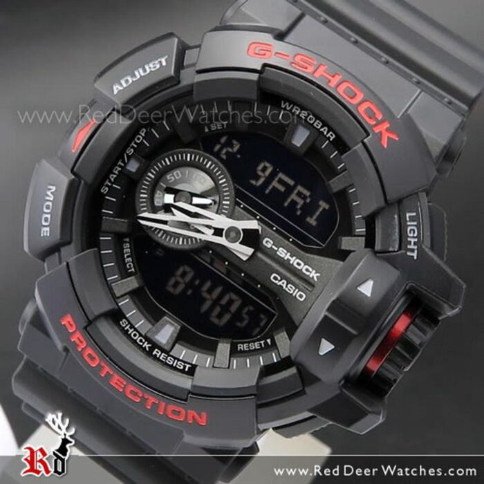 BUY Casio G-Shock 200M Analog Digital Black & Red Sport Watch GA