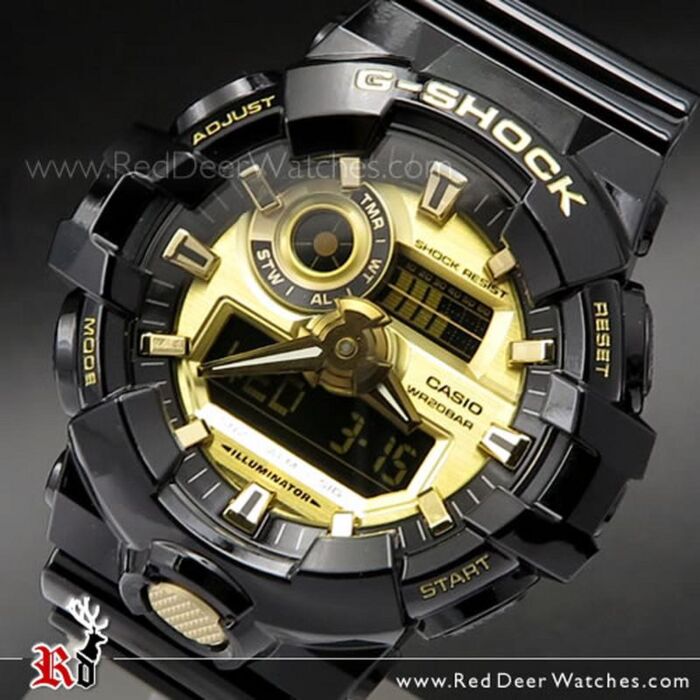 BUY Casio G-Shock Analog Digital 200M Super illuminator Sport Watch GA-710GB -1A, GA700 - Buy Watches Online | CASIO Red Deer Watches