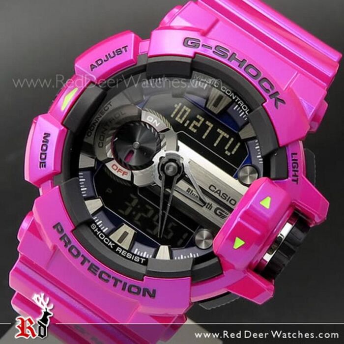 Casio G-Shock Bluetooth G'Mix Music Control 200M Shiny Purple Sport Watch  GBA-400-4C, GBA400