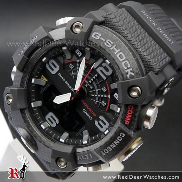 Casio G Shock Mudmaster Quad Sensor Carbon Fiber Bluetooth Watch GG B100 1A